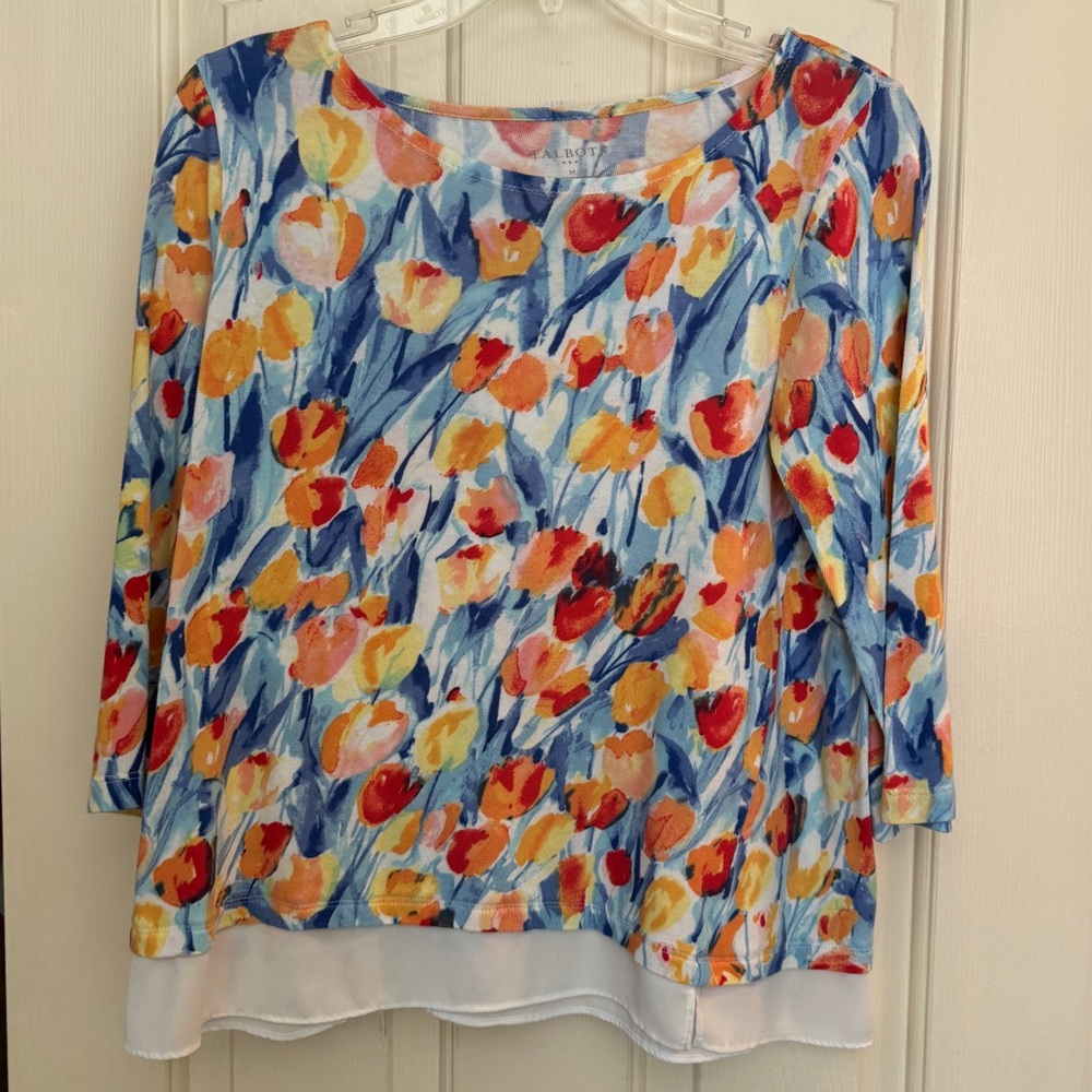 Talbots floral shirt